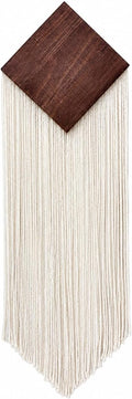 Off White Geometric Macrame Tapestry