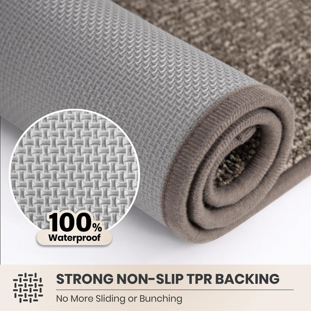 Beige Absorbent Entry Door Mat