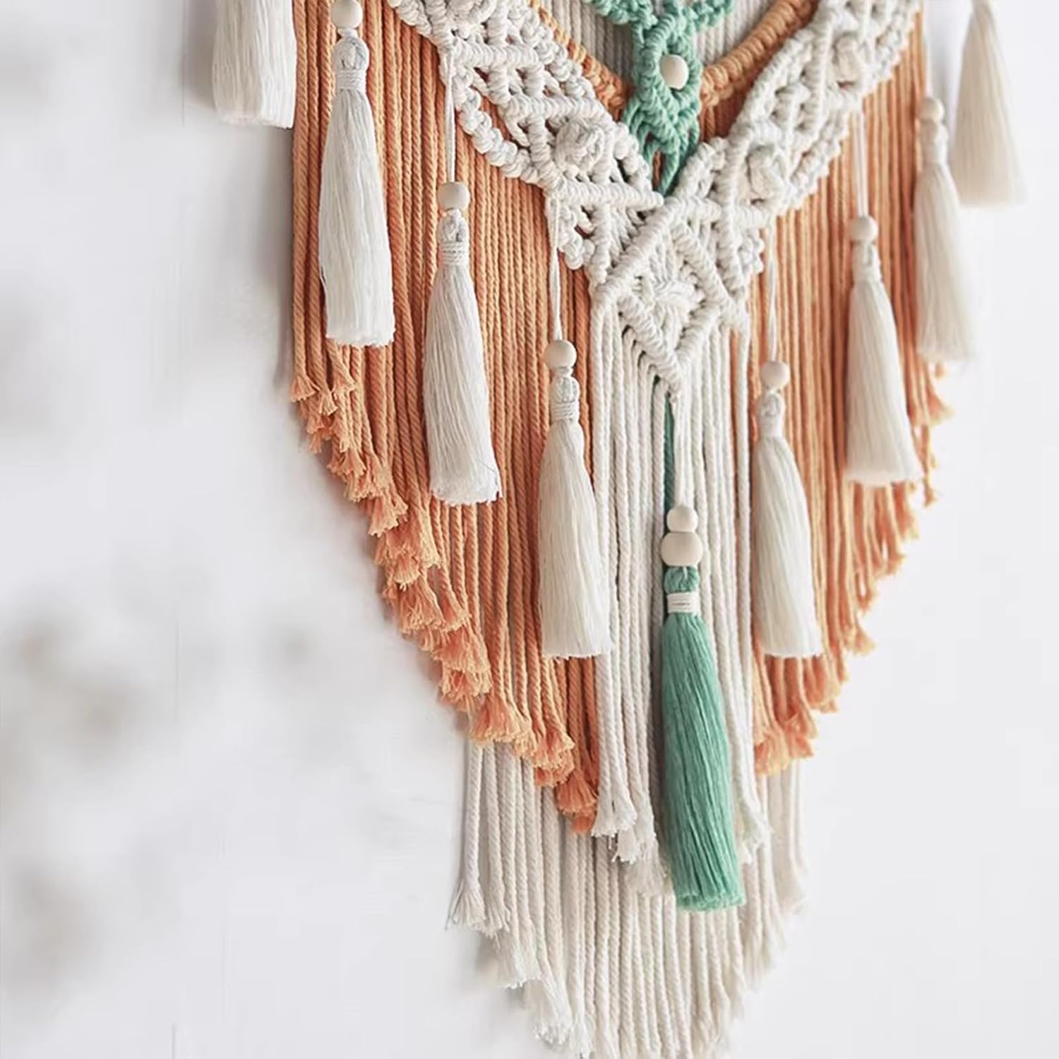 Colorful Geometric Macrame Tapestry