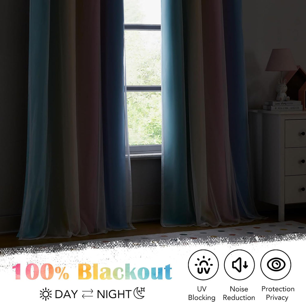 Double Layer Blackout Curtains