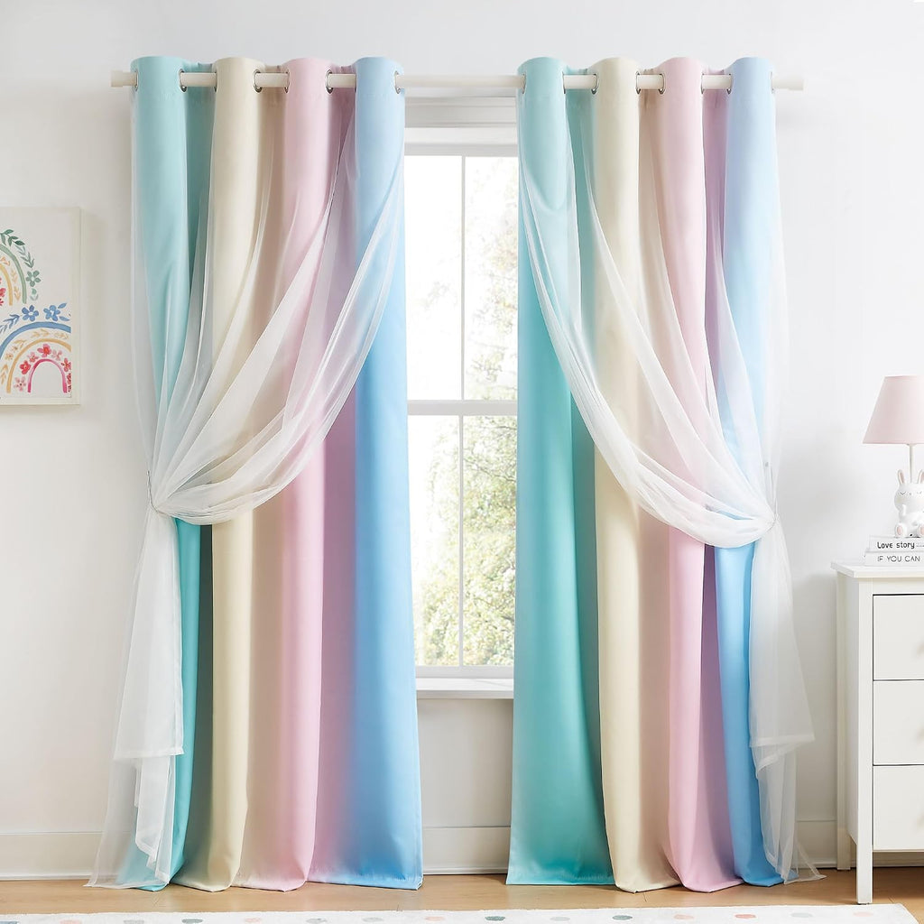 Double Layer Blackout Curtains