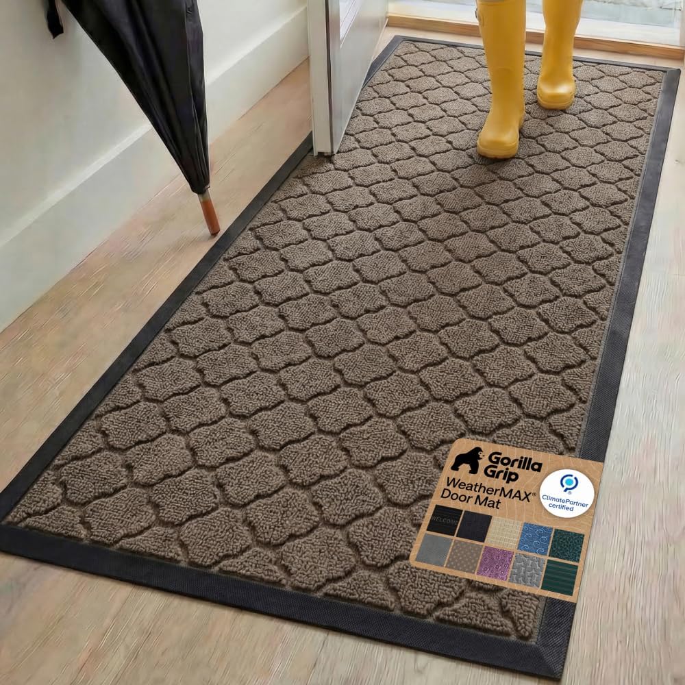 Latte Rubber Waterproof Doormat