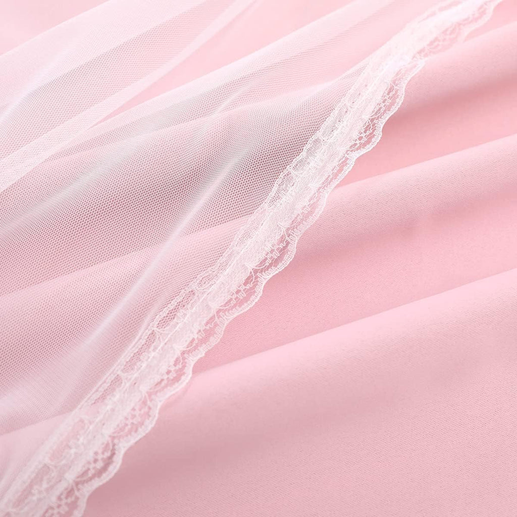 Pink Double Layer Blackout Curtains