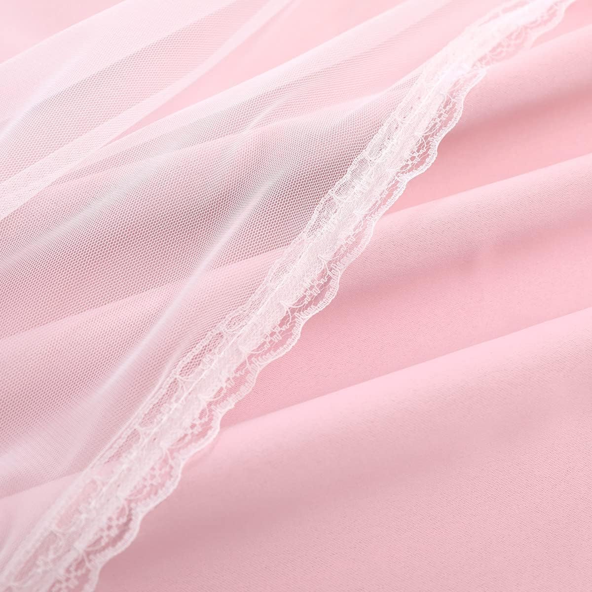 Pink Double Layer Blackout Curtains