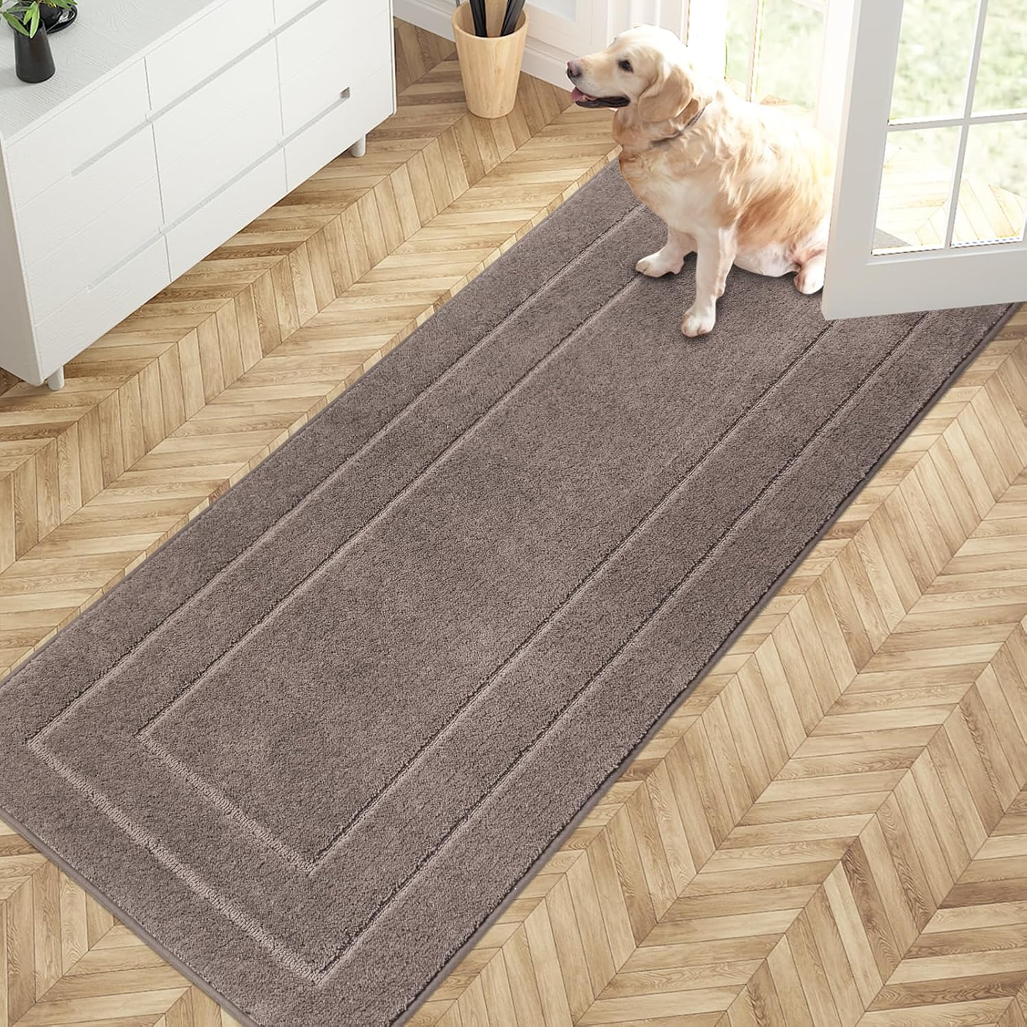 Brown Absorbent Door Mat