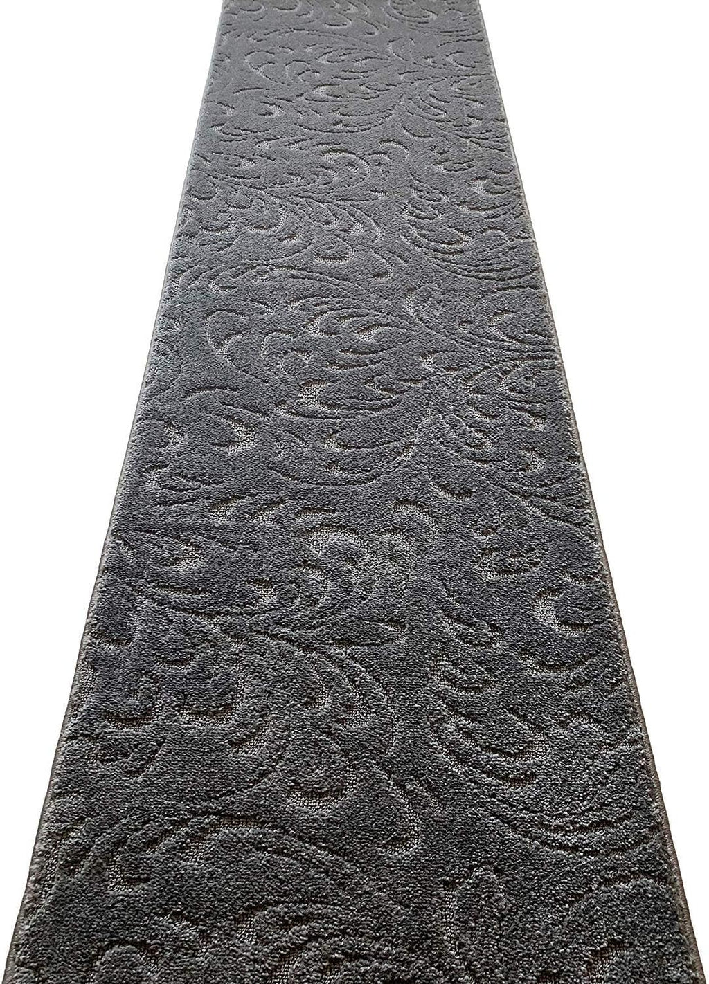 Grey Washable Rubber Runner Rug