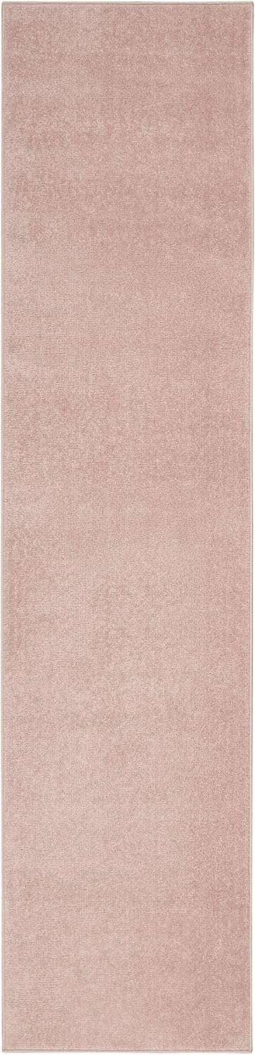Pink Non Shedding Runner Rug