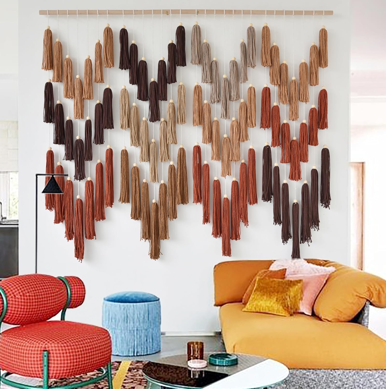 Wave Tassel Macrame Wall Hanging