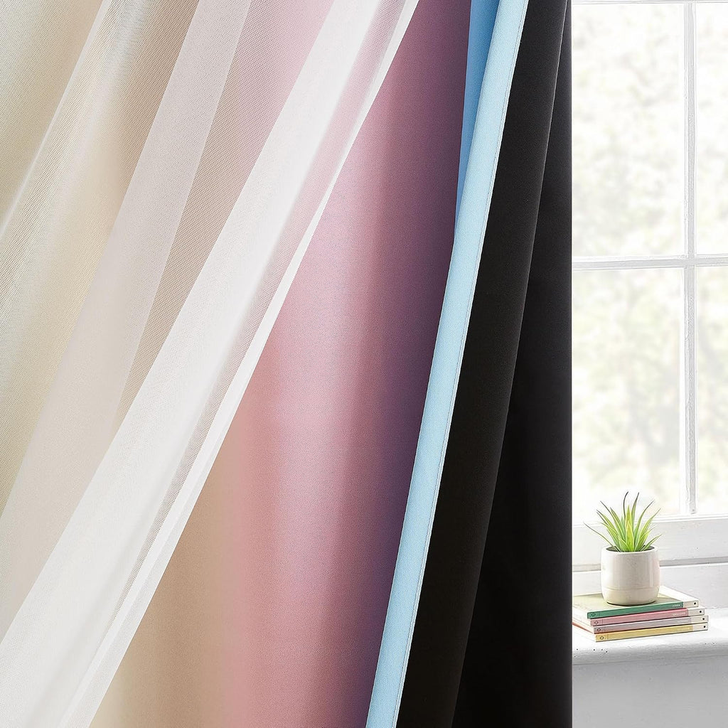 Double Layer Blackout Curtains