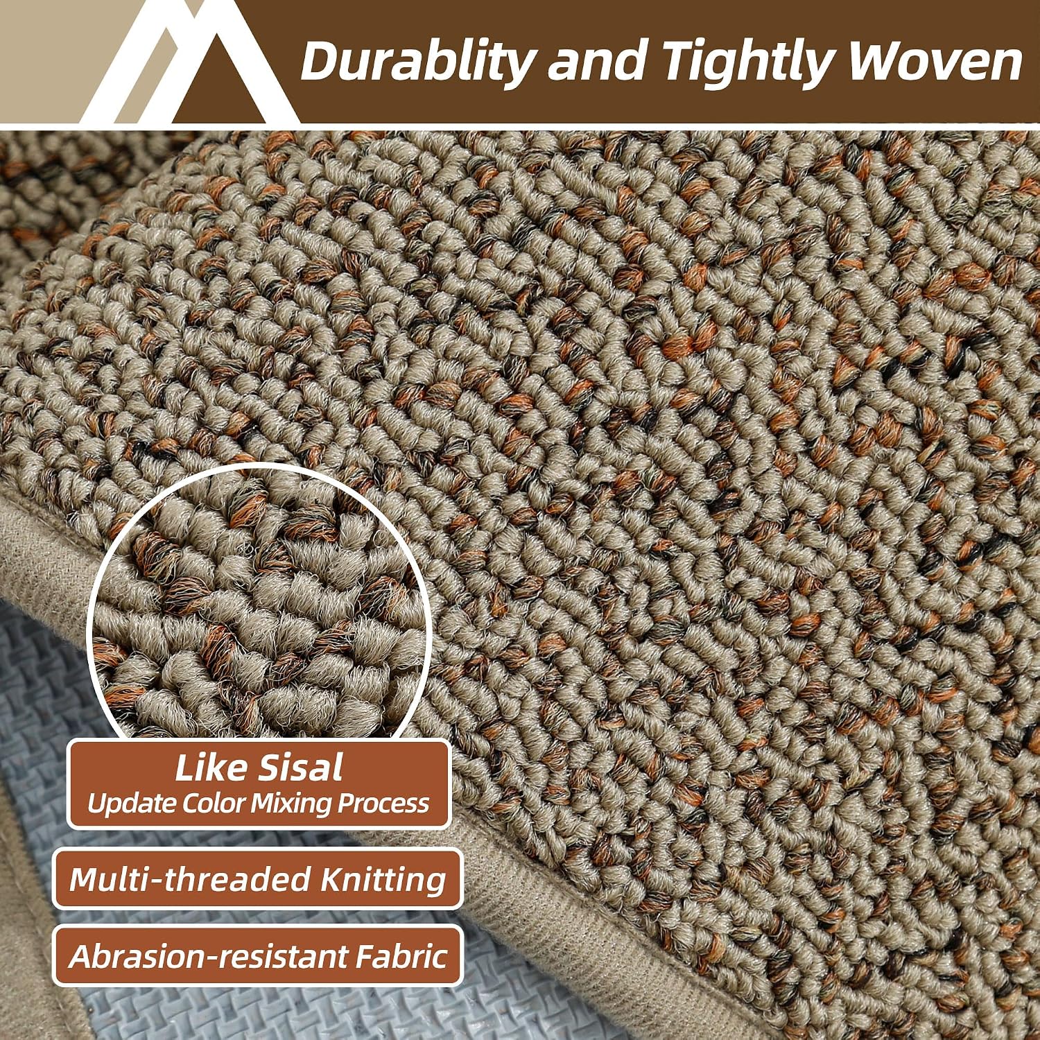 Taupe Pet Friendly Runner Rug