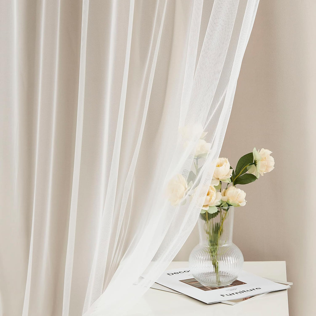 Beige Double Layer Blackout Curtains