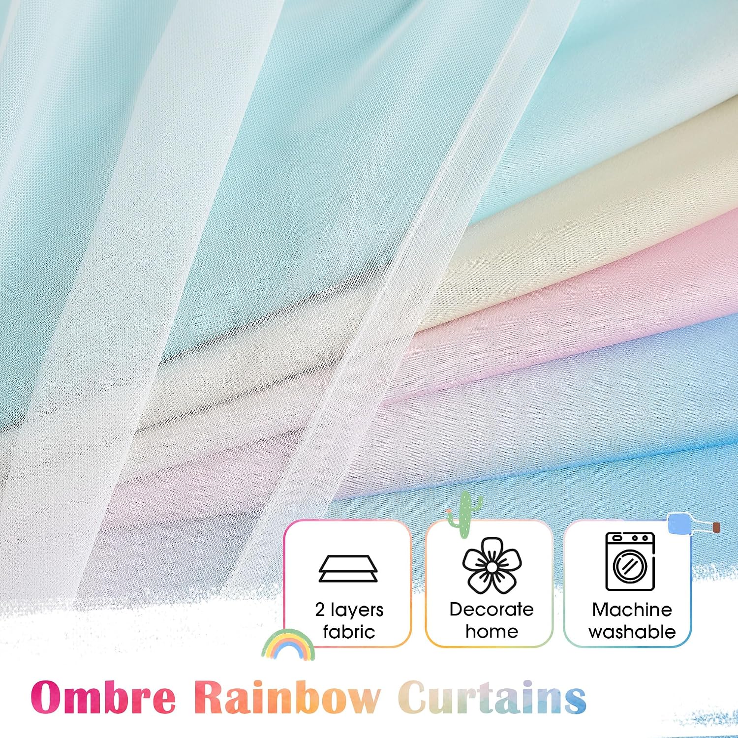 Double Layer Blackout Curtains