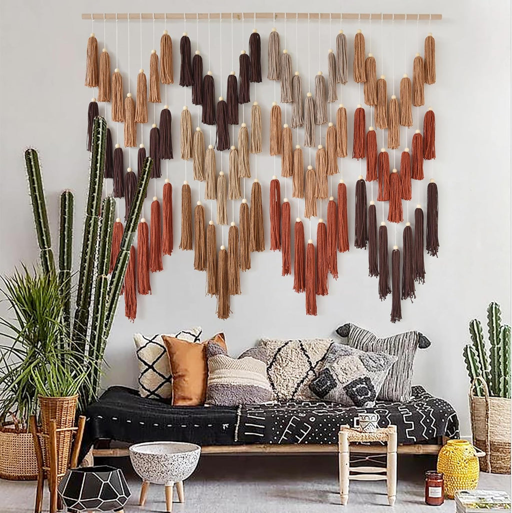 Wave Tassel Macrame Wall Hanging