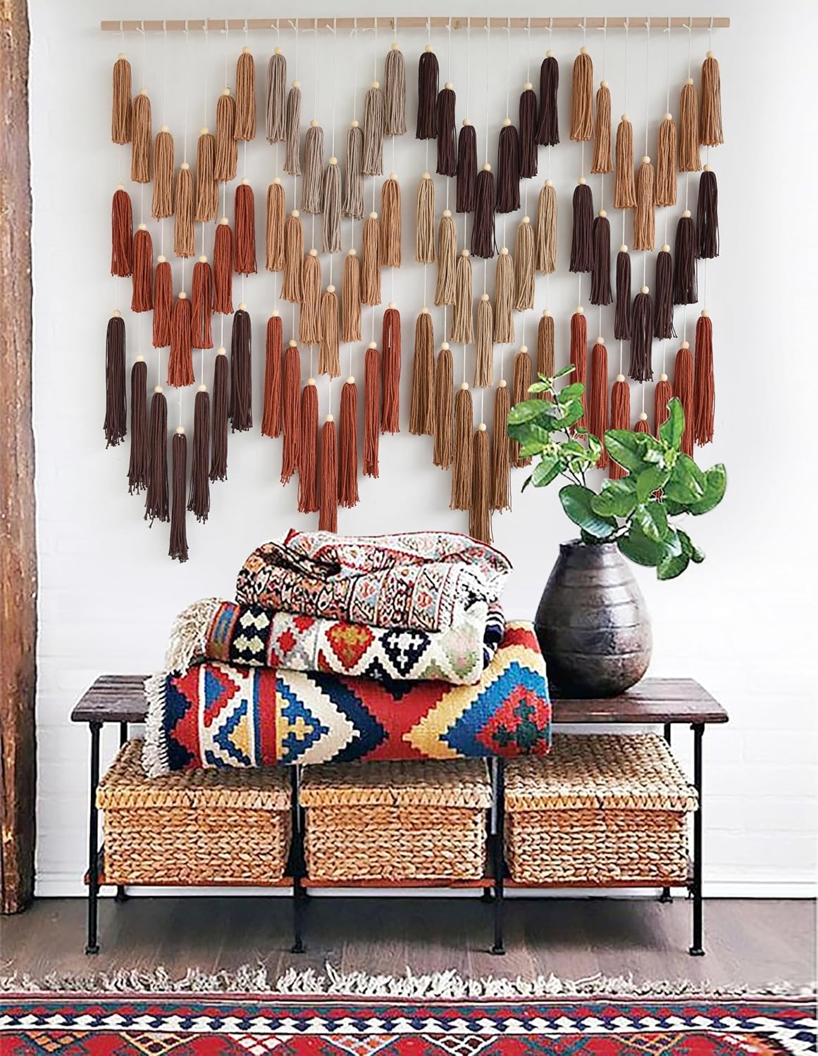 Wave Tassel Macrame Wall Hanging